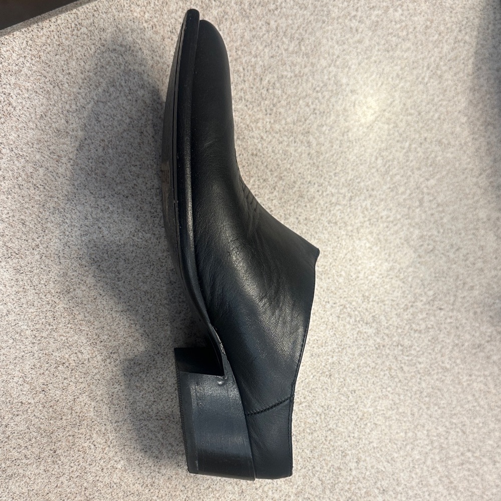 Womens Tecovas Black Leather Sophie Booties - Picture 8 of 11
